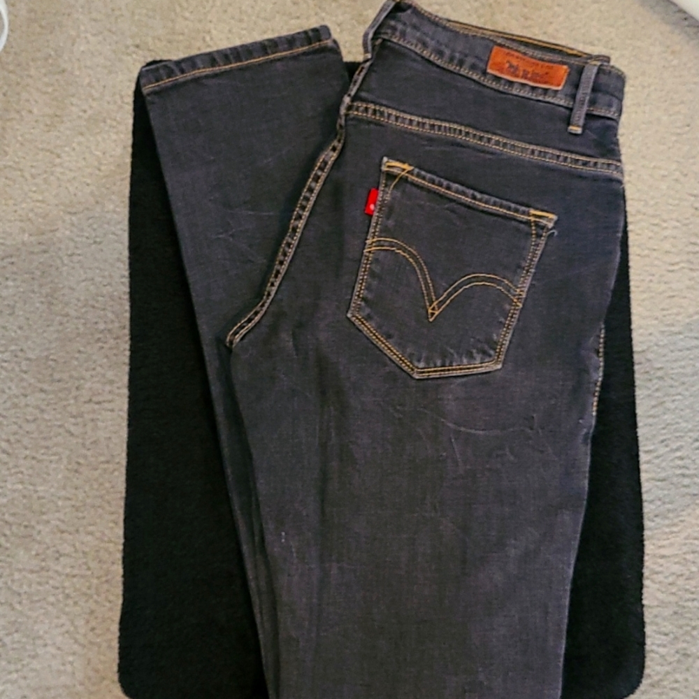 Levi's Hi Rise Skinny 632 black jeans, size 3/26 medium